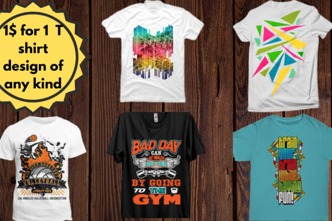 I will do bulk t shirt designs,create custom t shirt designs