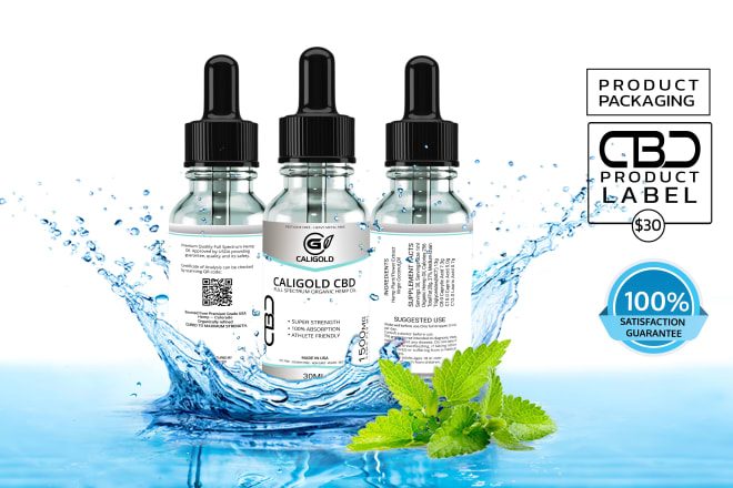 I will do cbd label design, hemp label design, bottle lable and packaging