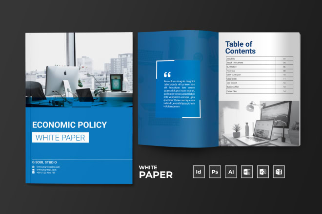I will do company profile, white paper, business profile