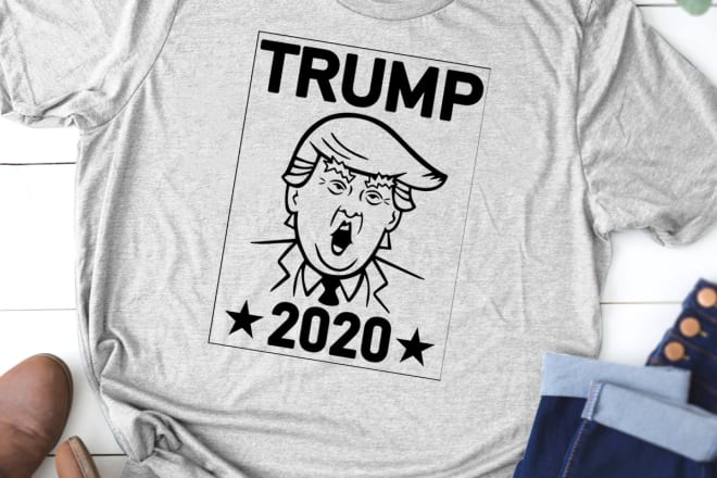 I will do custom creative trump graphic t shirt design in 24 hours