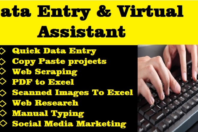 I will do data entry jobs in quick time