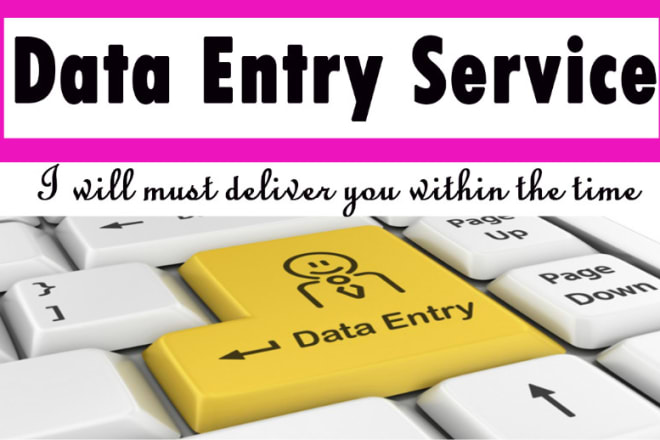 I will do data entry part time job