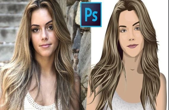 I will do design awesome vector vexel art cartoon portrait