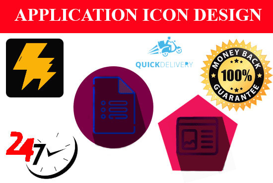 I will do design mobile, social web app icons within three hours
