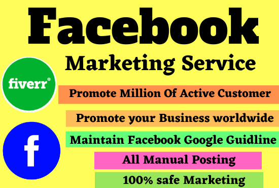 I will do facebook marketing services and social media expert