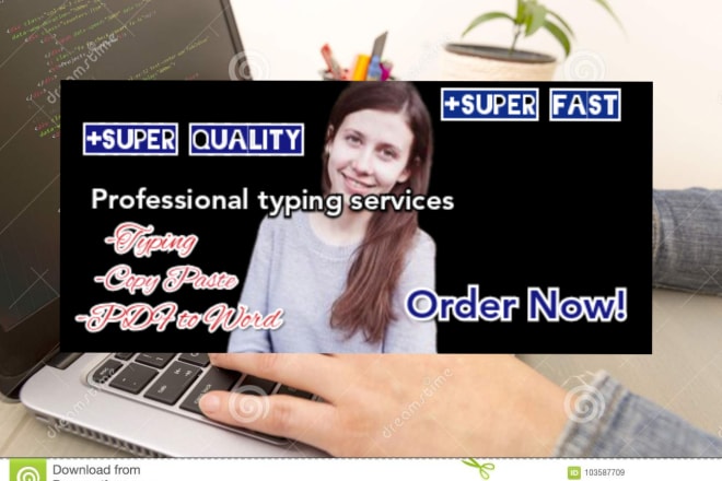 I will do fast typing job, copy paste, PDF to word accurately