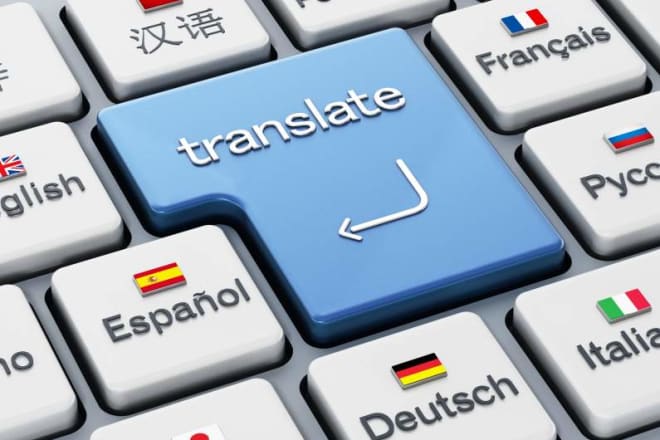 I will do german, english, french, spanish and italian translations