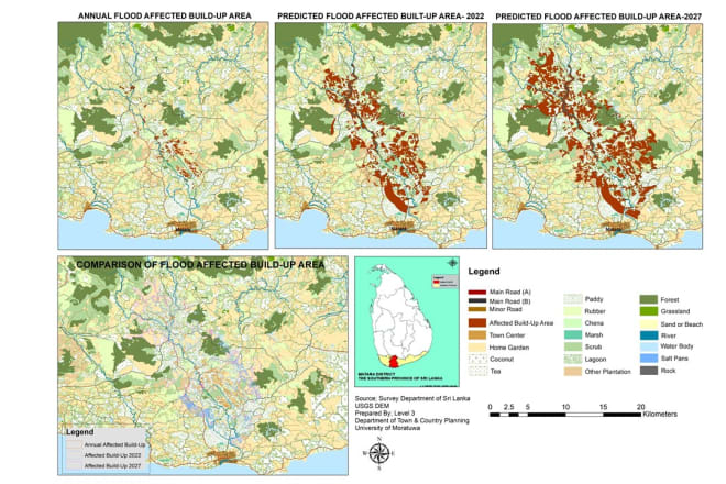 I will do gis and remote sensing analysis, mapping and assistant