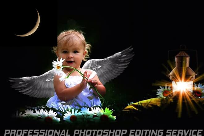 I will do graphics design, photo retouch, image editing, manipulation, logo design