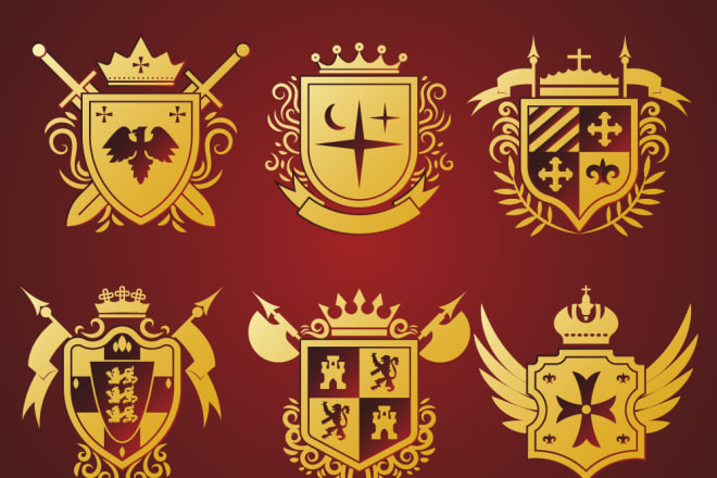 I will do heraldic retro, vintage and luxury logo designs