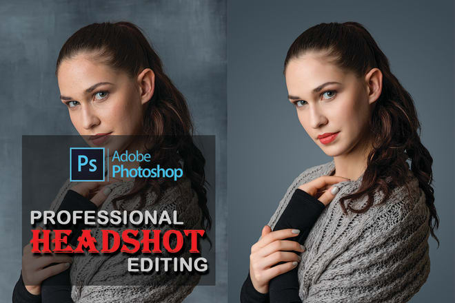 I will do high end headshot editing photo retouching
