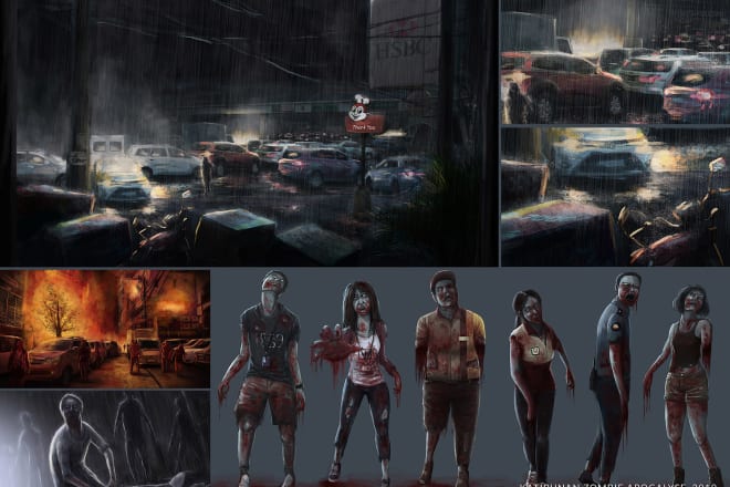 I will do horror, dystopian concept art starting at 15 dollars