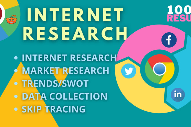 I will do internet research, market research, data entry