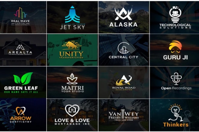 I will do modern versatile minimalist and business logo design