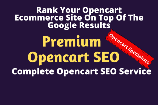 I will do opencart seo complete ranking