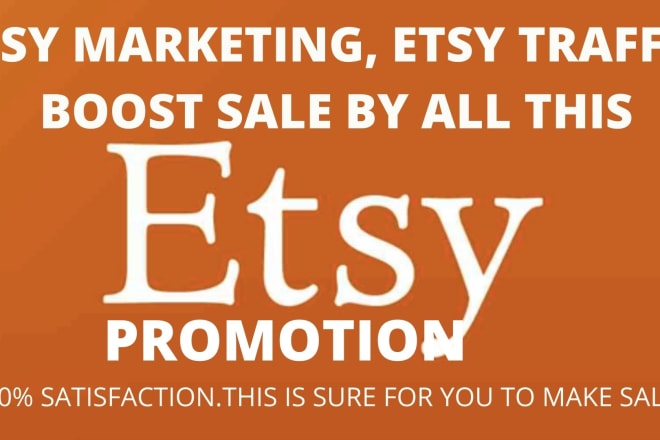 I will do organic etsy promotion, promote etsy shop to online shoppers to boost sales
