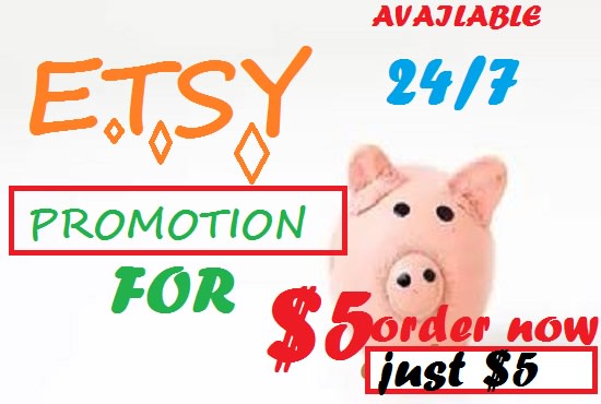 I will do organic etsy shop promotion to get etsy traffic