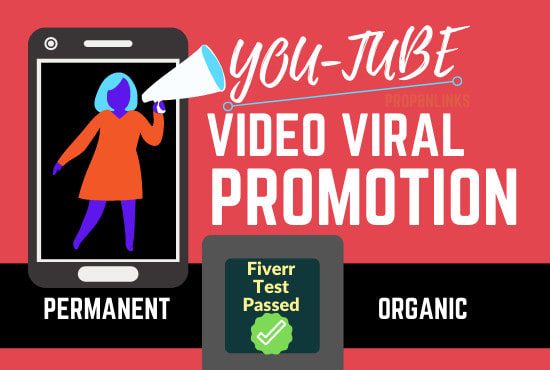 I will do organic viral youtube promotion of your video