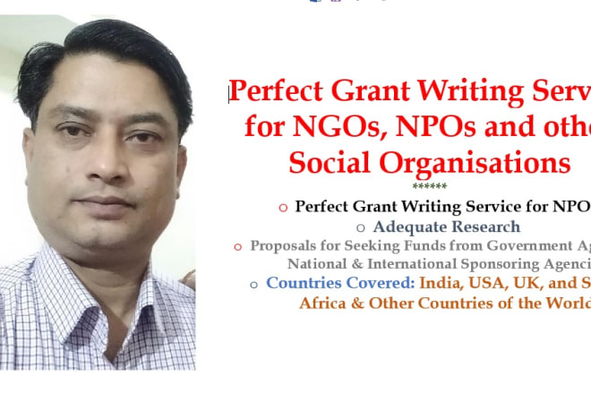 I will do perfect grant writing for nonprofit organizations