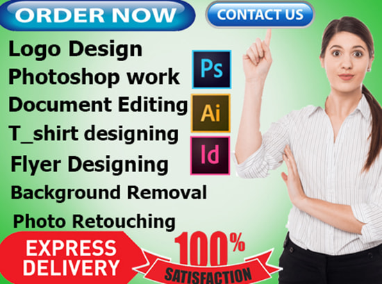 I will do perfect photoshop editing, logo design