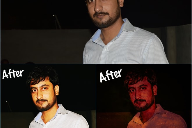 I will do photoshop editing and photo filters, effects in an hour