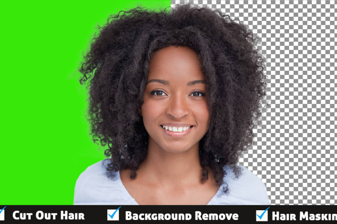 I will do photoshop hair masking or cut out hair professionally