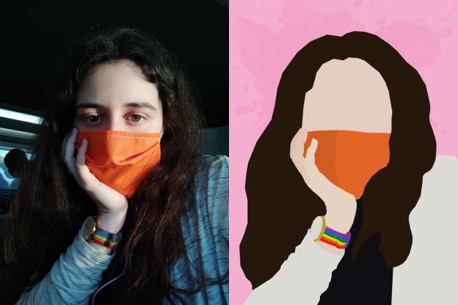 I will do pop art portraits with 1 person