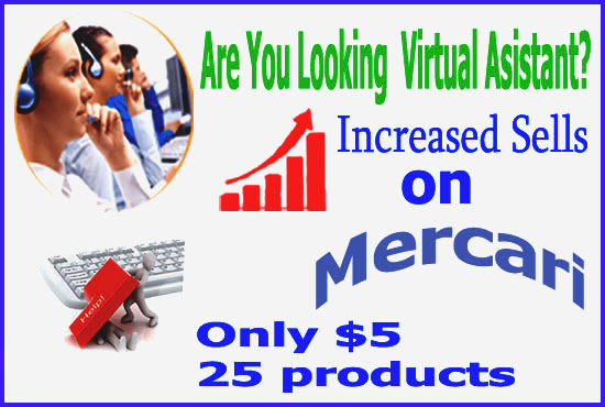 I will do product listing on your mercari store