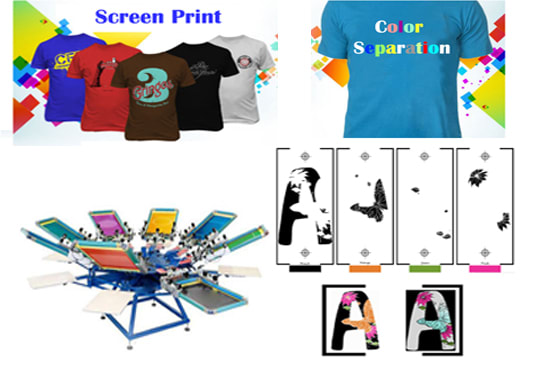 I will do professional color separation for screen printing
