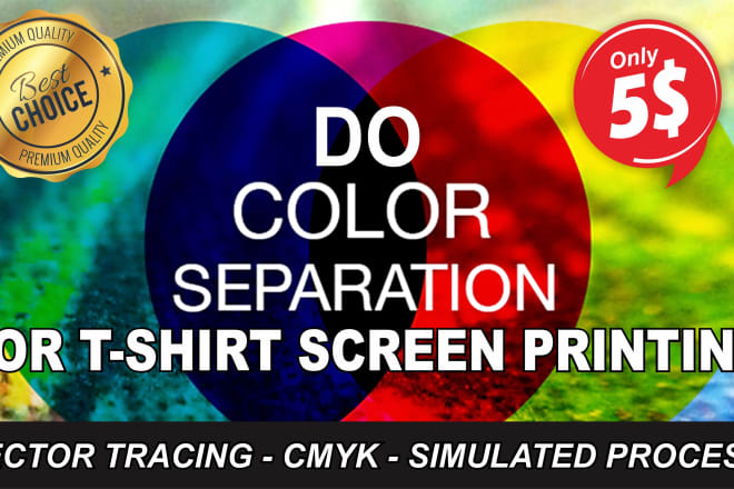 I will do professional color separation for t shirt screen printing