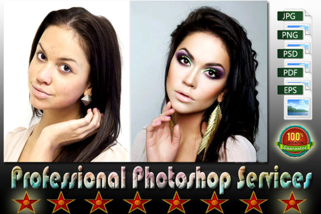 I will do professional photoshop editing and retouching