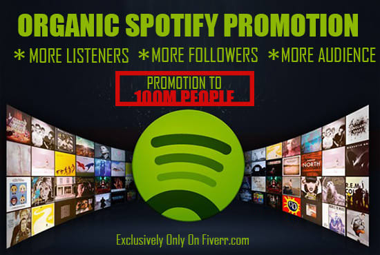 I will do real and organic spotify promotion