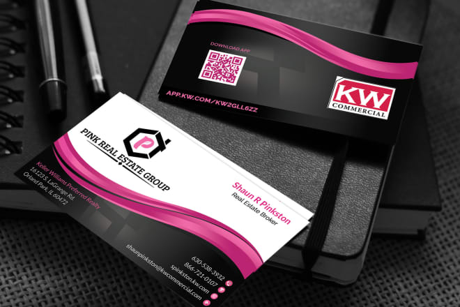 I will do real estate business card design for vista print ready