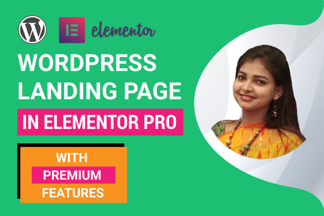 I will do responsive wordpress landing page design or elementor landing page