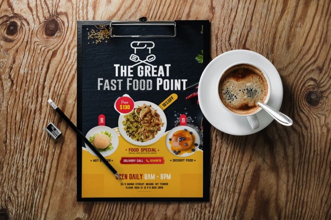I will do restaurant flyer design