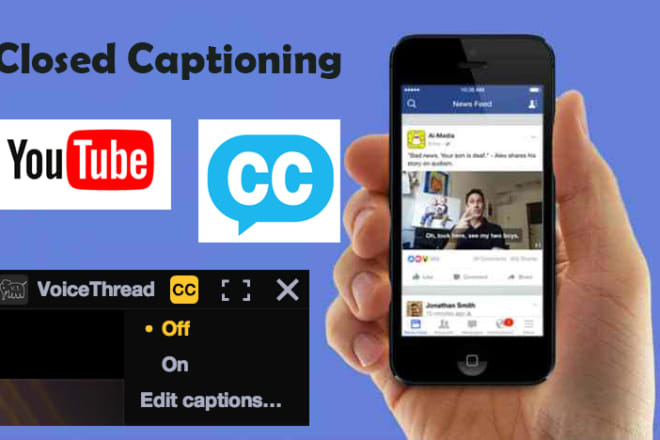 I will do transcribing and create srt or cc for your videos