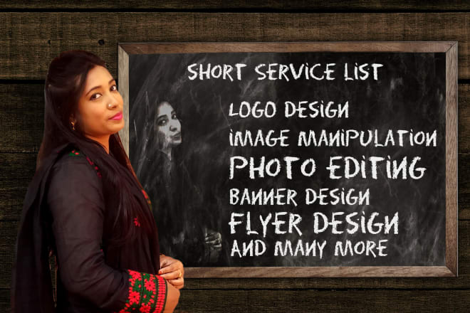 I will do ultimate photoshop editing, graphics design, logo design