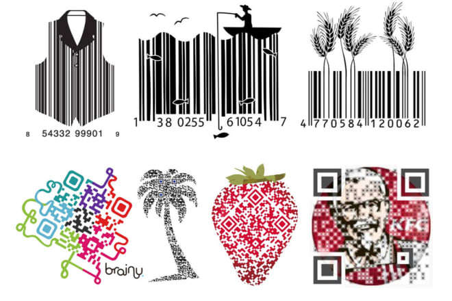 I will do unique barcode and qr code design with shape