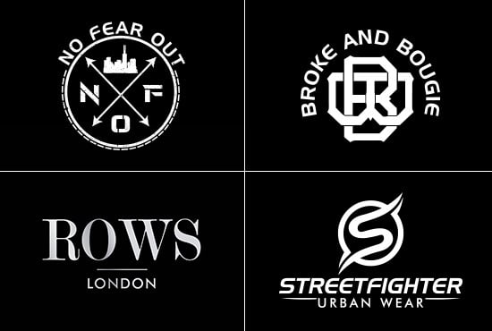 I will do urban streetwear clothing brand logo design