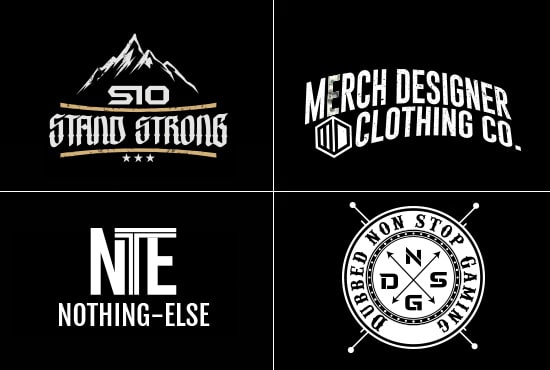 I will do urban streetwear clothing brand logo design