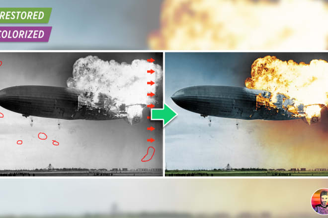 I will do vintage photo restoration and coloring