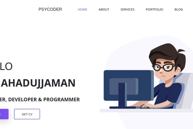 I will do web design and development with django html5 css3 and js