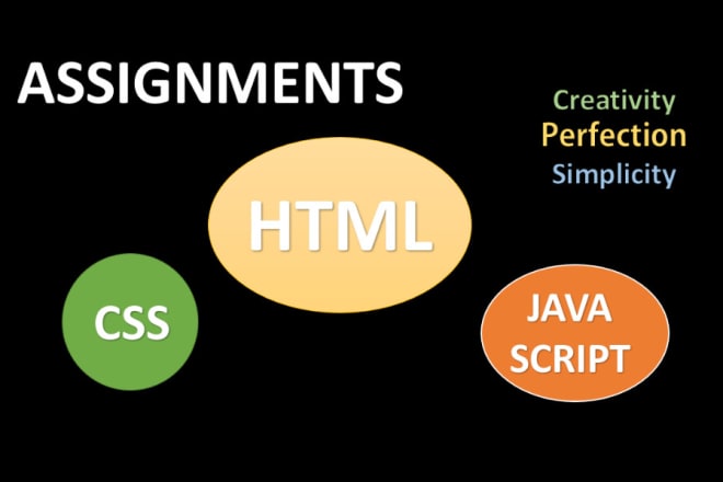 I will do your HTML css assignments in 24 hours