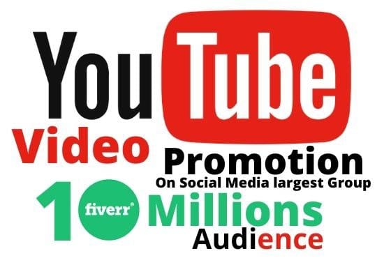 I will do youtube promotion on social media 666 plus link