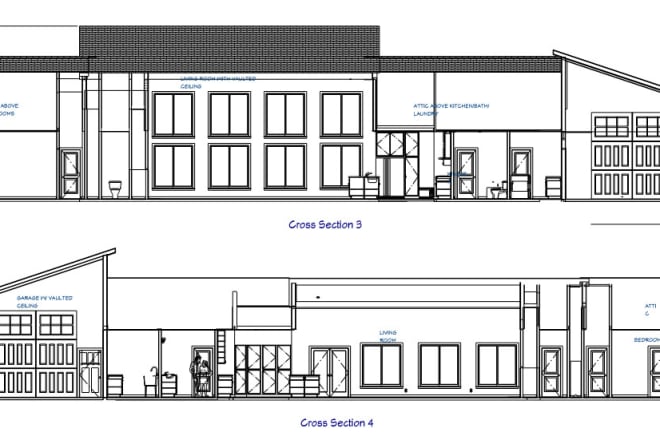 I will draw 2d architectural drawing floor plans in 6 hrs