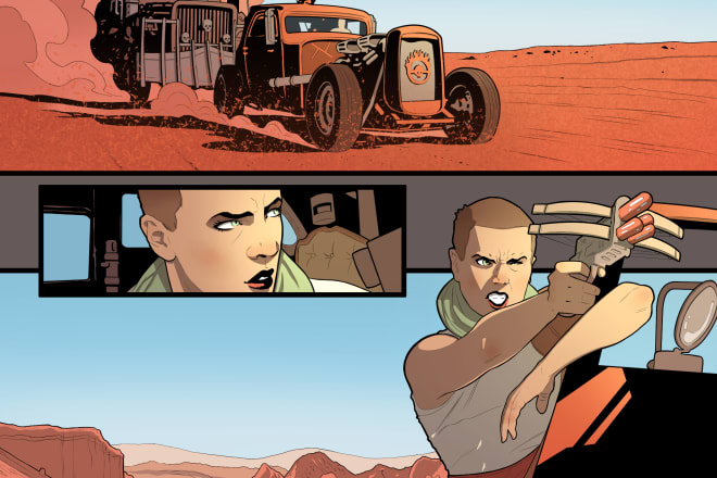I will draw a beautiful comic page