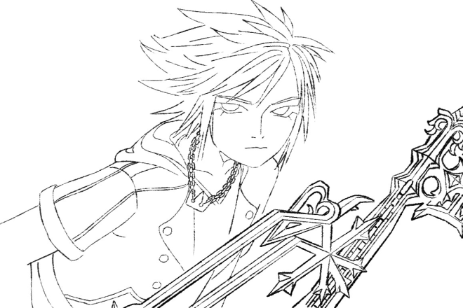 I will draw an anime stylized character