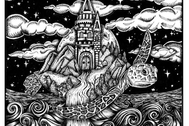 I will draw an ink illustration of anything you would like