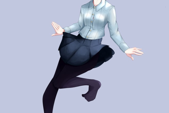I will draw anime style fanart and anime original character