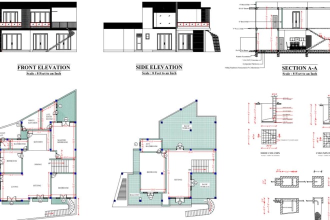 I will draw architectural plan for your dream house using autocad
